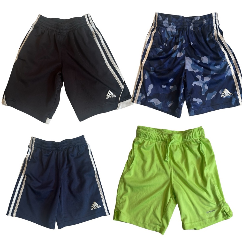 Adidas Kids Shorts Set - Black, Blue, Green